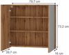 Badspiegelschrank Lotta Eiche 79.7 x 73.2 cm mit 2 Türen Vicco Bild 2