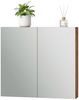 Badspiegelschrank Lotta Eiche 79.7 x 73.2 cm mit 2 Türen Vicco Bild 5