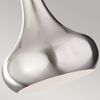 Pendelleuchte, Deckenlampe, Stahl Edelstahl, D 17,9 cm Bild 2