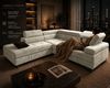 Goldstoff Ecksofa mit Schlaffunktion, Cord Couch für Wohnzimmer - Cord Ecksofa, Cord Sofa VOYAGE 2 Teile, Großer Bettkasten Bild 4