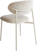 Esszimmerstuhl 2er Set COWLEY Chenillegewebe Hellbeige Bild 5