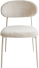 Esszimmerstuhl 2er Set COWLEY Chenillegewebe Hellbeige Bild 4