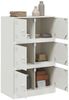 vidaXL Sideboard Weiß 67x39x107 cm Stahl 841660 Bild 4