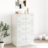 vidaXL Sideboard Weiß 67x39x107 cm Stahl 841660 Bild 3