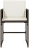 vidaXL Gartenstühle mit Kissen 4 Stk. Braun Poly Rattan 365003 Bild 5