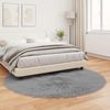 vidaXL Teppich aus Kunstschaffell TAFALLA Grau Ø 200 cm Polyester 42021539 Bild 4
