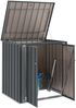 vidaXL Gartenlagerbox Schwarz 101,5 x 82 x 100 cm Stahl 42011280 Bild 2