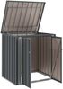 vidaXL Gartenlagerbox Schwarz 101,5 x 82 x 100 cm Stahl 42011280 Bild 5