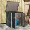 vidaXL Gartenlagerbox Schwarz 101,5 x 82 x 100 cm Stahl 42011280 Bild 3