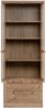 Vitrine >Timber< Landhaus, 2 Türen, 2 Schubladen, 3 Böden, in Artisan Eiche Dekor / Glas - 80x200x45cm (BxHxT) Bild 4