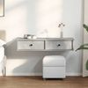 vidaXL Wandregal mit Schubladen Betongrau 100x37,5x19 cm Holzwerkstoff 859962 Bild 3