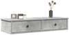 vidaXL Wandregal mit Schubladen Betongrau 100x37,5x19 cm Holzwerkstoff 859962 Bild 1