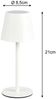 Akku LED Tischleuchte DIAZ kabellos für Innen & Außen, Weiß - 21cm klein Bild 4