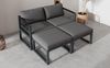 Merax Gartenlounge-Set, Aluminium grau Bild 2