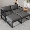Merax Gartenlounge-Set, Aluminium grau Bild 3