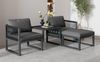 Merax Gartenlounge-Set, Aluminium grau Bild 5