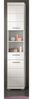 Badezimmer Hochschrank Shawn in weiß Hochglanz 37 x 191 cm Bild 2