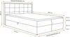 AX LIVING Boxspringbett 160x200 mit Bettkasten Vendio in Hellgrau Bild 5
