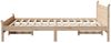 vidaXL Massivholzbett ohne Matratze 135x190 cm Kiefernholz 855606 Bild 5