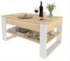 TREND WERK Couchtisch Lift-Couchtisch höhenverstellbar Sofatisch 92×54 cm mit Stauraum, verstecktem Fach Wohnzimmertisch Holz modern Bild 3