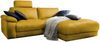 KAWOLA Sofa LOLA Ecksofa Stoff curry mit motorischer Relaxfunktion Recamiere rechts 82 x 178 x 233 cm Bild 3