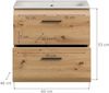 Waschtisch-Set >Ice< in artisan oak - 60x55x46cm (BxHxT) Bild 4