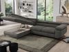 Mks Möbel 'Pedro L-Form' Ecksofa mit Schlaffunktion, verstellbaren Kopfstützen & Bettkasten, Dunkelgrau, Velours, mit Topper, links Bild 4