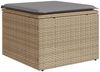 vidaXL 5-tlg. Garten-Sofagarnitur mit Kissen Beige Poly Rattan 3227599 Bild 5