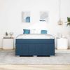 vidaXL Bettrahmen mit Matratze Blau 140 x 200 cm Stoff 3398292 Bild 3