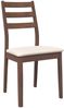 vidaXL Esszimmerstühle mit Kissen 2 Stk. Braun Massivholz Gummibaum 4102515 Bild 4