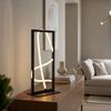 LED Tischleuchte, Metall, Alu, Schwarz, Schalter, H 45,4 cm Bild 2