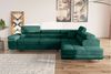 Stylefy Marokko Ecksofa Grün Velours MONOLITH Rechts Bild 3
