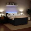 vidaXL Boxspringbett mit Matratze Schwarz 140x190 cm Samt 3288602 Bild 5