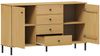 Sideboard 140x80cm 'Detroit' Kiefer massiv eichefarbig & schwarz Bild 5