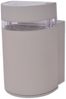 vidaXL Outdoor halbzylindrische Wandleuchte grau Aluminium 42233 Bild 4