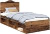 vidaXL Bettrahmen Altholz 100 x 200 cm Massives Kiefernholz 3413351 Bild 2