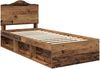 vidaXL Bettrahmen Altholz 100 x 200 cm Massives Kiefernholz 3413351 Bild 4