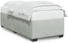 vidaXL Bettgestell ohne Matratze Hellgrau 80x200 cm Samt 3284595 Bild 2