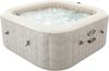 Intex aufblasbarer Whirlpool "PureSpa Chevron Deluxe Square", creme, Ø 175 x 71 cm Bild 1