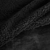 Wohndecke TEDY Teddy-Fleece kuschelige Sofadecke Sesselschoner Extra weich schwarz 70x160 cm schwarz Bild 2
