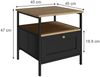 Nachttisch Lunis Schwarz 2er Set Vicco Bild 2