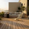 HOME DELUXE Modulares Outdoor Sofa ALAZIA Hellgrau - L Bild 2