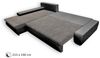 Beautysofa Polsterecke mit Schlaffunktion Teo L, L-Form Ecke Sofa Relaxcouch, Polsterecke mit Schlaffunktion Bettkasten, stilvoll Wohnzimmersofa aus Webstoff und Kunstleder Bild 3