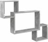 vidaXL Wandregal Wandhalterung Betongrau 91,5 x 15 x 76 cm 8012119 Bild 5
