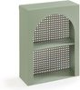 Wandregal Jäller Metall 40x30x13 cm Grün [en. casa] Bild 2