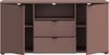 TV-Schrank >GANYMEDE< 2 Türen, 2 Schübe, Fach, terrakottafarbig - 129,8x63,1x41,3cm (BxHxT) Bild 3