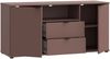 TV-Schrank >GANYMEDE< 2 Türen, 2 Schübe, Fach, terrakottafarbig - 129,8x63,1x41,3cm (BxHxT) Bild 5