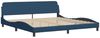 Doppelbett, Bettgestell Modernen ohne Matratze Blau 200x200 cm Stoff d1871e Bild 5