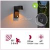 Paulmann 94714 LED Außenwandleuchte Capea Schwarz IP44 mit Sensor Goldlicht Bild 3