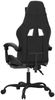 vidaXL Gaming-Stuhl mit Fußstütze Schwarz und Grau Kunstleder [3143906] Bild 5